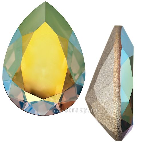 Кристаллы 4320 8x6 mm Crystal Iridescent Green