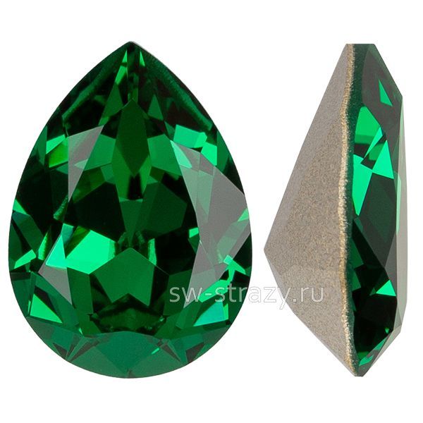 Кристаллы 4320 14x10 mm Majestic Green