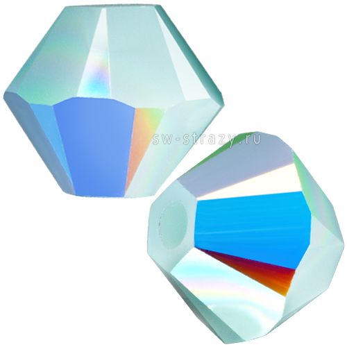 Бусины 5328 4 mm Mint Alabaster AB