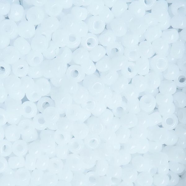 Бисер круглый 8/0 #0041 Непрозрачный, белый