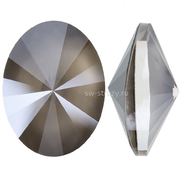 Кристаллы 4122 18x13,5 mm Crystal Dark Grey