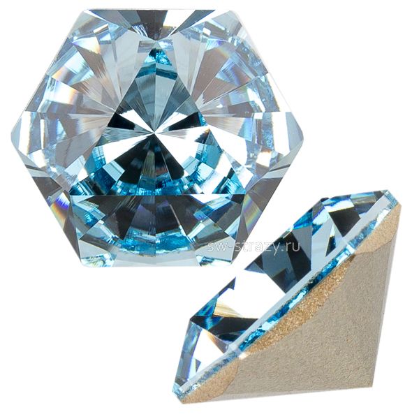 Кристаллы 4699 14x16 mm Aquamarine