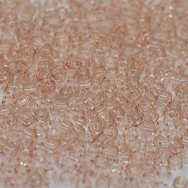 Бисер круглый 11/0 #0011 Прозрачный, розалин