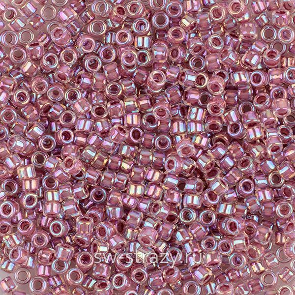Бисер Treasures 11/0 #0771 грязно-малиновй/радужный