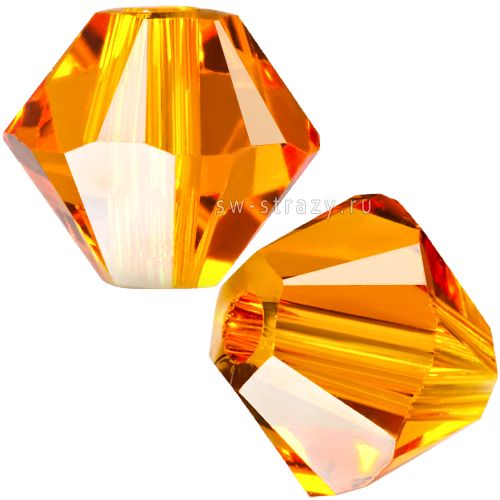 Бусины 5328 4 mm Tangerine