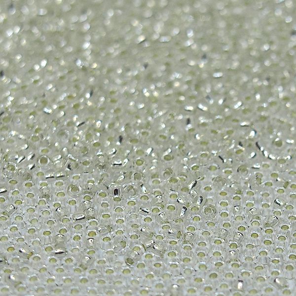 Бисер круглый 11/0 #0021 Внутреннее серебрение, хрусталь
