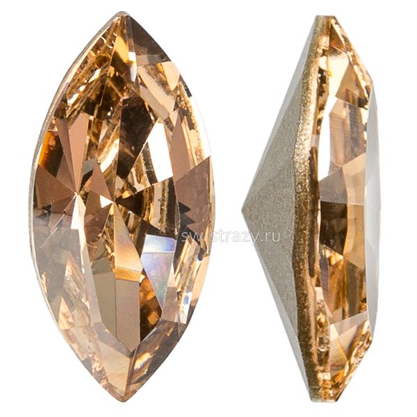 Кристаллы 4228 10x5 mm Light Silk