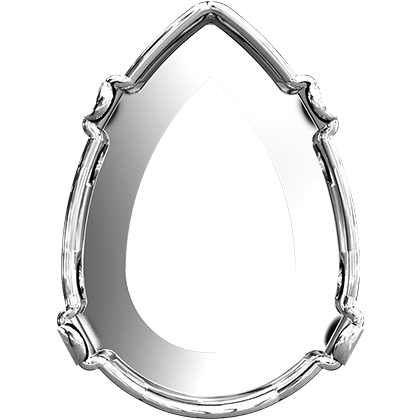 4320/S 10x7 mm 1PH20H Rhodium Plating