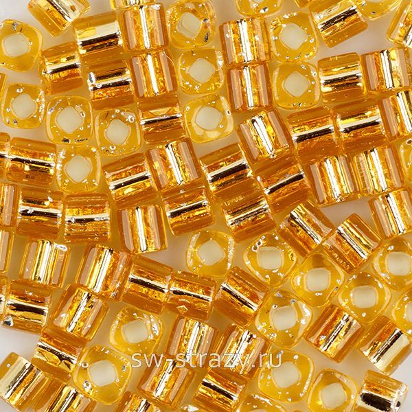Бисер Cube 3 mm #0022 светло-золотистый